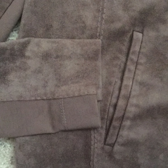 BCBG Max Aria Faux Suede Drape Jacket - Picture 6 of 7